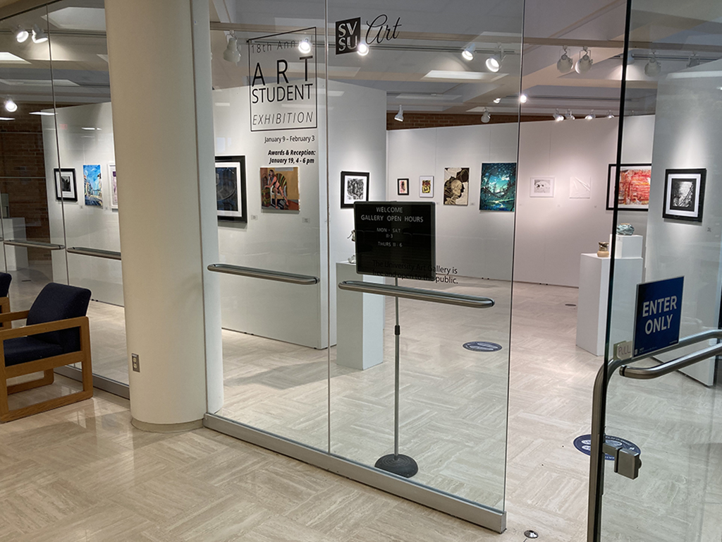 Entry to 18th annual art student exhibition